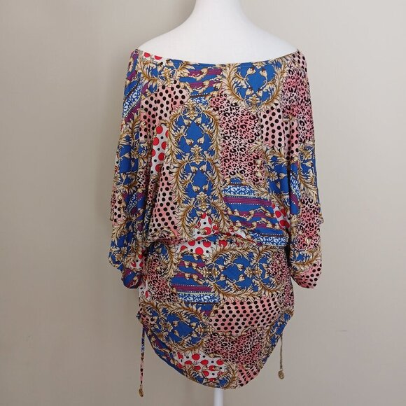 Luli Fama South Beach Dress Swim Coverup Multicolour Size Large - Picture 2 of 8